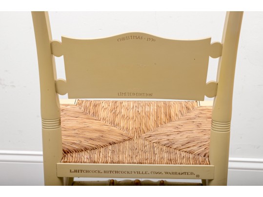 Five L. Hitchcock 1984 - 1991 Limited Edition Colonial Christmas Chairs