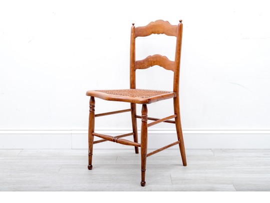 1970's American Country Ladder Back Children's Chair