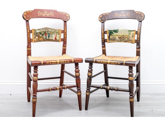 (1985 - 1991) Limited Edition Lambert Hitchcock Thanksgiving Chairs