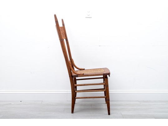 Vintage American Oak Pressback Chair
