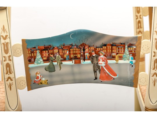 Five L. Hitchcock 1984 - 1991 Limited Edition Colonial Christmas Chairs