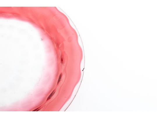 Vintage Cranberry Glass Cloches