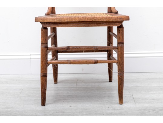 Vintage American Oak Pressback Chair
