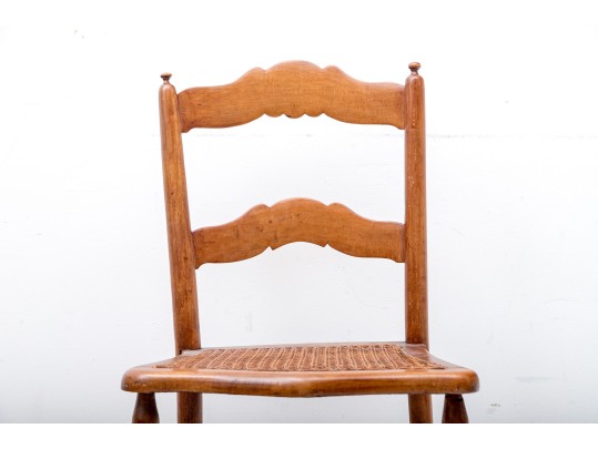 1970's American Country Ladder Back Children's Chair