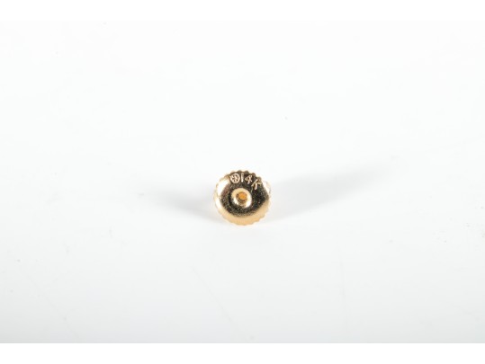 14k Yellow Gold Diamond Stud Earrings