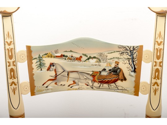 Five L. Hitchcock 1984 - 1991 Limited Edition Colonial Christmas Chairs