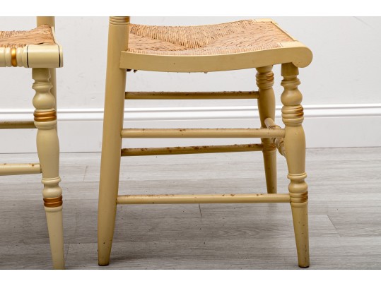 Five L. Hitchcock 1984 - 1991 Limited Edition Colonial Christmas Chairs