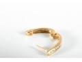14k Yellow Gold Diamond Hoop Earrings