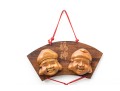 Chinese God Of Luck & Fortune Wood Carved Wall Ornament 