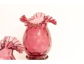 Cranberry Glass Oil Lamps