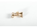 14k Yellow Gold Diamond Stud Earrings