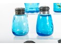 Assorted Blue Depression Glass Salt Shakers