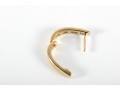 14k Yellow Gold Diamond Hoop Earrings
