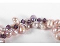 Pale Pink Cultured Pearl Bracelet With Sterling Earrings