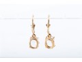 14k Yellow Gold Quartz Earrings