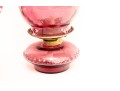 Cranberry Glass Oil Lamps