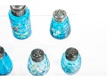 Assorted Blue Depression Glass Salt Shakers