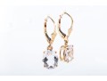 14k Yellow Gold Quartz Earrings