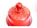 Vintage Cranberry Glass Cloches