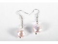 Pale Pink Cultured Pearl Bracelet With Sterling Earrings