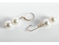 14k White Gold Cultured Pearl Earrings