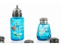 Assorted Blue Depression Glass Salt Shakers