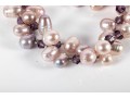Pale Pink Cultured Pearl Bracelet With Sterling Earrings