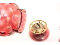 Cranberry Glass Oil Lamps