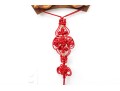 Chinese God Of Luck & Fortune Wood Carved Wall Ornament 
