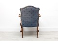 Oak Ball & Claw Foot Upholstered Library Armchair