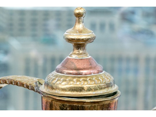 Collection Of Four Antique Middle Eastern Metal Ewers