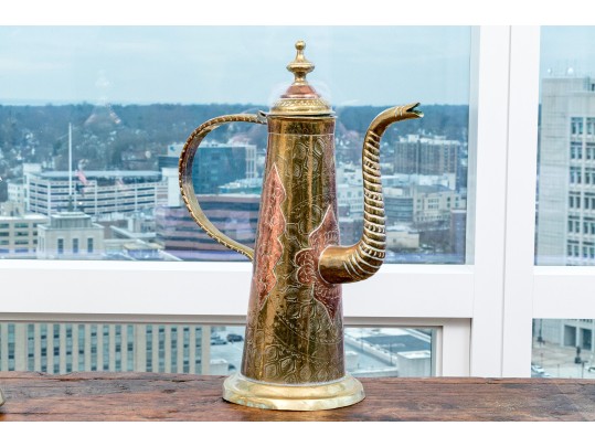 Collection Of Four Antique Middle Eastern Metal Ewers