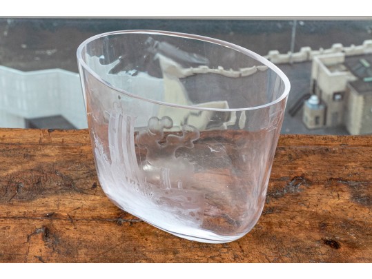 Fine Vintage Orrefors Expo Landberg Crystal Vase