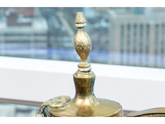 Collection Of Four Antique Middle Eastern Metal Ewers