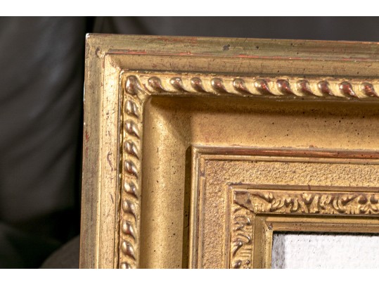 Max Gunther (Swiss, 1934-1974) Mixed Media Collage On Hopsack Cloth,Abstract Landscape Under The Sun