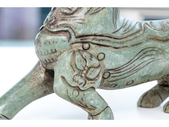 Asian Carved Stone Monster Figure