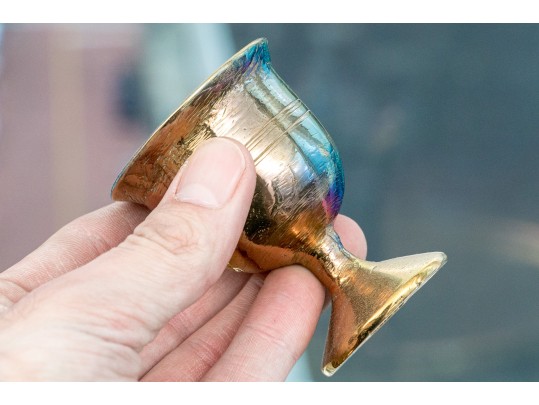 Fine Vintage Middle Eastern Brass Coffee Set