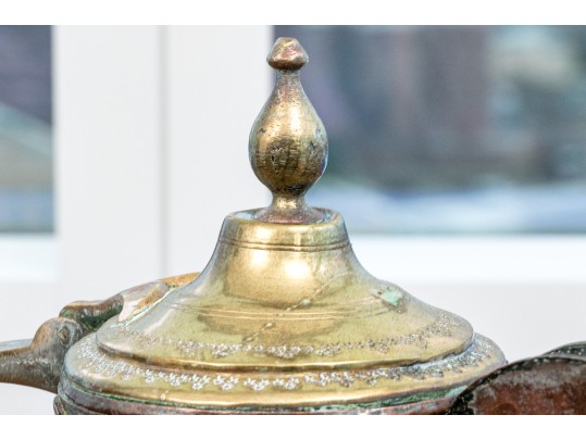 Collection Of Four Antique Middle Eastern Metal Ewers
