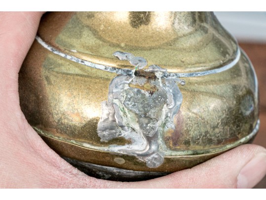 Collection Of Four Antique Middle Eastern Metal Ewers