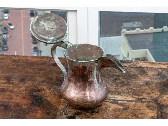 Collection Of Four Antique Middle Eastern Metal Ewers