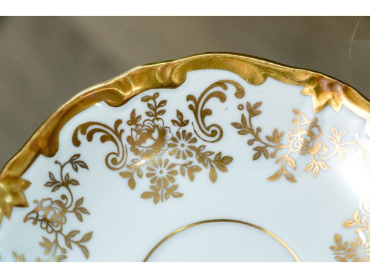 Large Vintage Raynaud Limoges Partial Dinner Service With Complementary Vintage Coffee Set