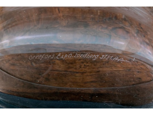 Fine Vintage Orrefors Expo Landberg Crystal Vase