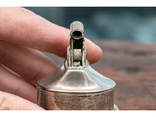 Vintage International Sterling And Brass Lighter