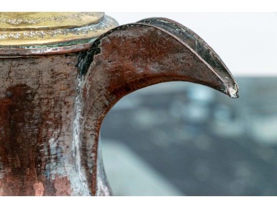 Collection Of Four Antique Middle Eastern Metal Ewers