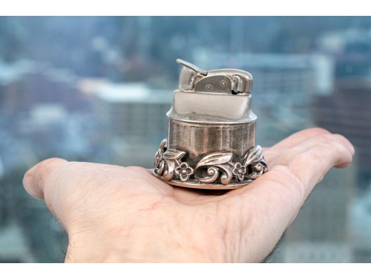 Vintage International Sterling And Brass Lighter