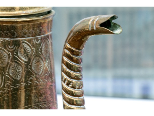 Collection Of Four Antique Middle Eastern Metal Ewers