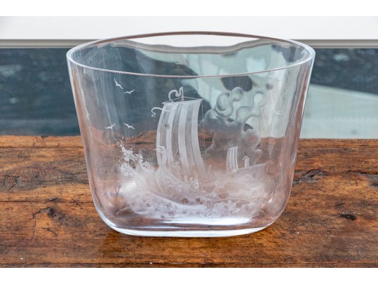 Fine Vintage Orrefors Expo Landberg Crystal Vase