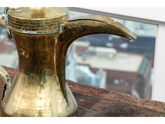 Collection Of Four Antique Middle Eastern Metal Ewers