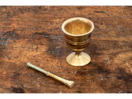 Fine Vintage Middle Eastern Brass Coffee Set