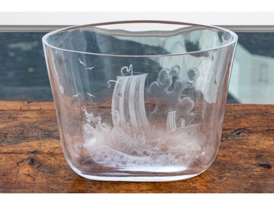 Fine Vintage Orrefors Expo Landberg Crystal Vase